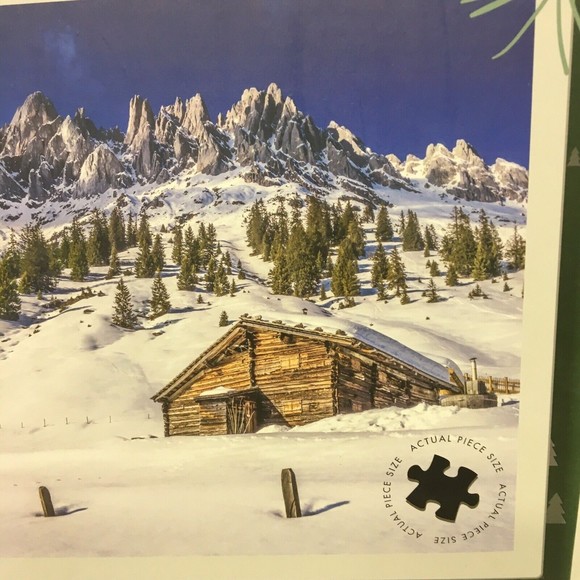 Jigsaw Puzzle The Festive Jigsaw Collection Winter Cabin 1000 pcs w/Post… - Picture 3 of 11